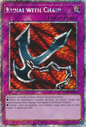Image of Kunai with Chain (Platinum Secret Rare) [RA03-EN204] Platinum Secret Rare