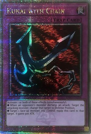 Image of Kunai with Chain (Quarter Century Secret Rare) [RA03-EN204] Quarter Century Secret Rare