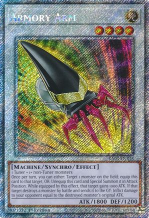 Image of Armory Arm (Platinum Secret Rare) [RA03-EN213] Platinum Secret Rare