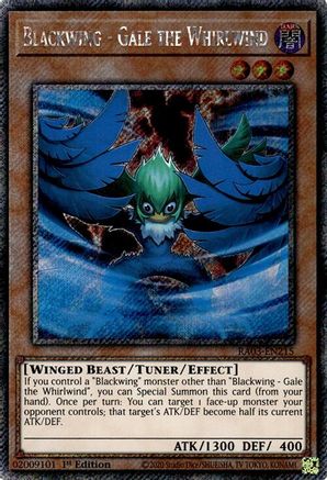 Image of Blackwing - Gale the Whirlwind (Platinum Secret Rare) [RA03-EN215] Platinum Secret Rare