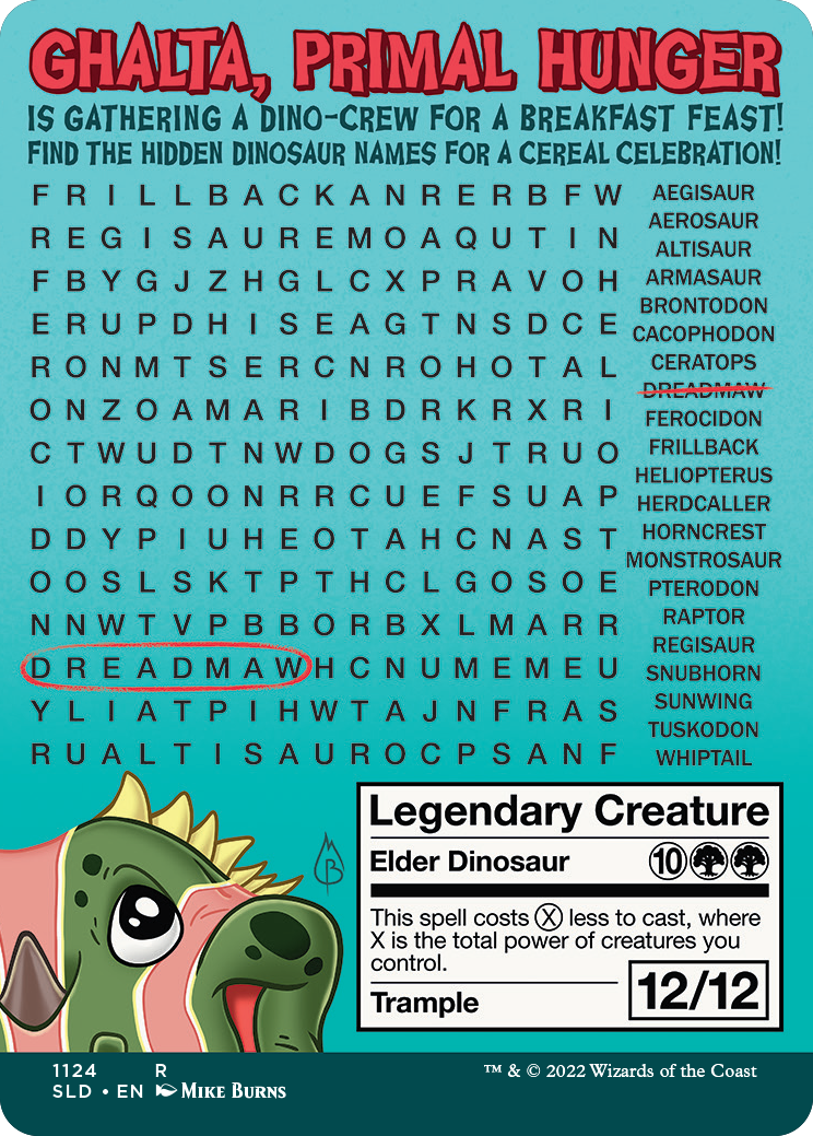 Image of Ghalta, Primal Hunger (Borderless) [Secret Lair Drop Series]