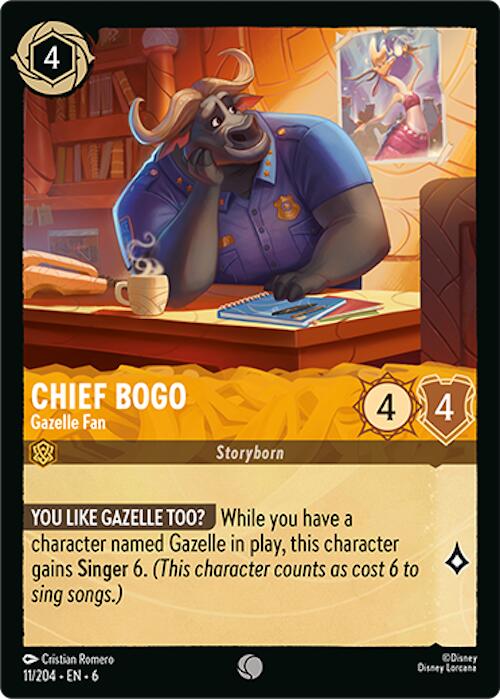 Image of Chief Bogo - Gazelle Fan (11/204) [Azurite Sea]