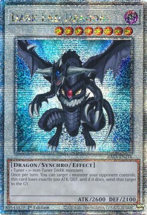 Image of Dark End Dragon (Quarter Century Secret Rare) [RA03-EN216] Quarter Century Secret Rare