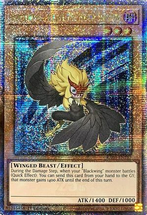 Image of Blackwing - Kalut the Moon Shadow (Quarter Century Secret Rare) [RA03-EN217] Quarter Century Secret Rare