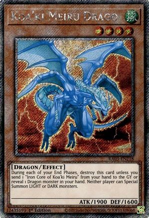 Image of Koa'ki Meiru Drago (Platinum Secret Rare) [RA03-EN218] Platinum Secret Rare