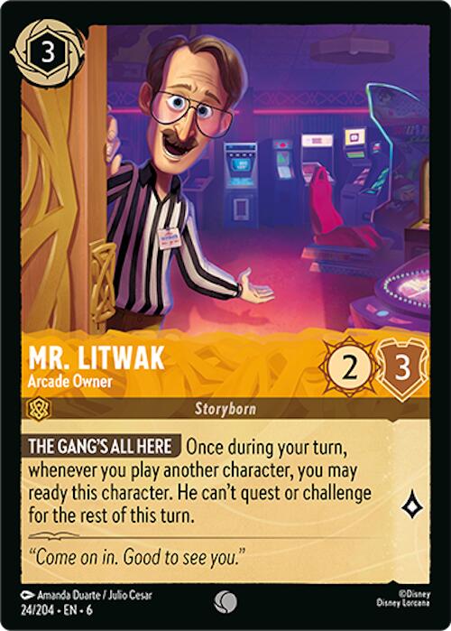 Image of Mr. Litwak - Arcade Owner (24/204) [Azurite Sea]