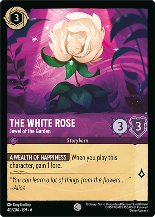 Image of The White Rose - Jewel of the Garden (40/204) [Azurite Sea]