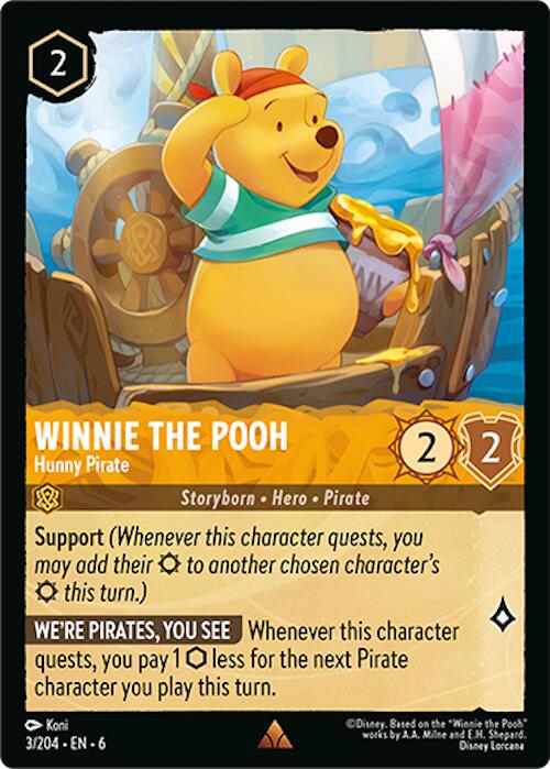 Image of Winnie the Pooh - Hunny Pirate (3/204) [Azurite Sea]