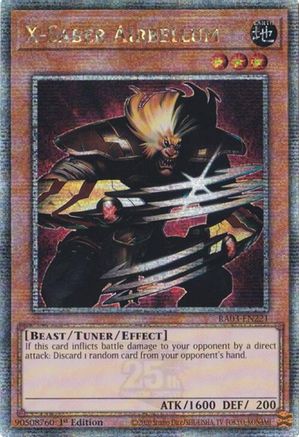 Image of X-Saber Airbellum (Quarter Century Secret Rare) [RA03-EN221] Quarter Century Secret Rare