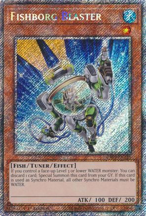 Image of Fishborg Blaster (Platinum Secret Rare) [RA03-EN225] Platinum Secret Rare