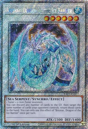 Image of Brionac, Dragon of the Ice Barrier (Platinum Secret Rare) [RA03-EN227] Platinum Secret Rare