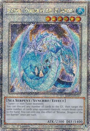 Image of Brionac, Dragon of the Ice Barrier (Quarter Century Secret Rare) [RA03-EN227] Quarter Century Secret Rare