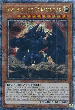 Image of Obelisk the Tormentor (Quarter Century Secret Rare) [RA03-EN230] Quarter Century Secret Rare