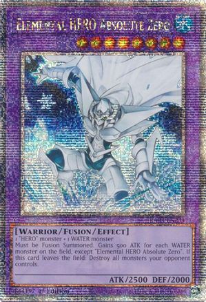 Image of Elemental HERO Absolute Zero (Quarter Century Secret Rare) [RA03-EN231] Quarter Century Secret Rare
