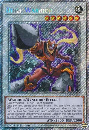 Image of Drill Warrior (Platinum Secret Rare) [RA03-EN232] Platinum Secret Rare