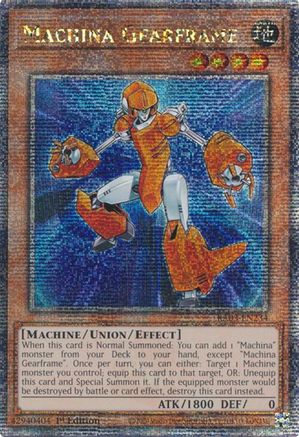 Image of Machina Gearframe (Quarter Century Secret Rare) [RA03-EN234] Quarter Century Secret Rare
