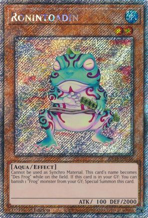 Image of Ronintoadin (Platinum Secret Rare) [RA03-EN236] Platinum Secret Rare