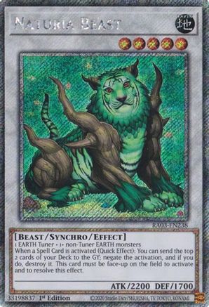 Image of Naturia Beast (Platinum Secret Rare) [RA03-EN238] Platinum Secret Rare