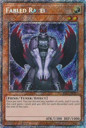 Image of Fabled Raven (Platinum Secret Rare) [RA03-EN239] Platinum Secret Rare