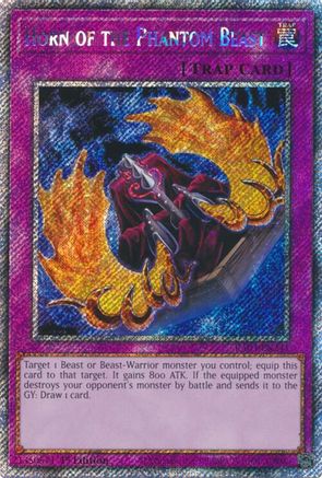 Image of Horn of the Phantom Beast (Platinum Secret Rare) [RA03-EN241] Platinum Secret Rare