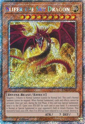 Image of Slifer the Sky Dragon (Platinum Secret Rare) [RA03-EN244] Platinum Secret Rare
