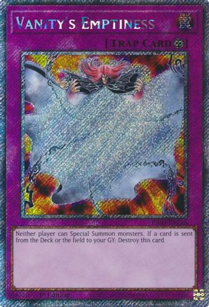 Image of Vanity's Emptiness (Platinum Secret Rare) [RA03-EN246] Platinum Secret Rare