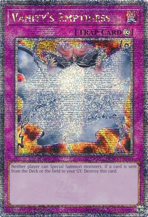 Image of Vanity's Emptiness (Quarter Century Secret Rare) [RA03-EN246] Quarter Century Secret Rare