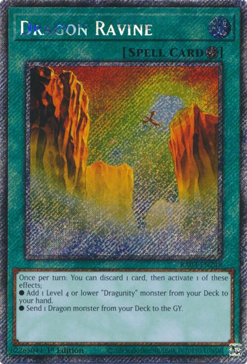 Image of Dragon Ravine (Platinum Secret Rare) [RA03-EN248] Platinum Secret Rare