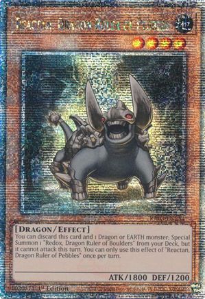 Image of Reactan, Dragon Ruler of Pebbles (Quarter Century Secret Rare) [RA03-EN254] Quarter Century Secret Rare