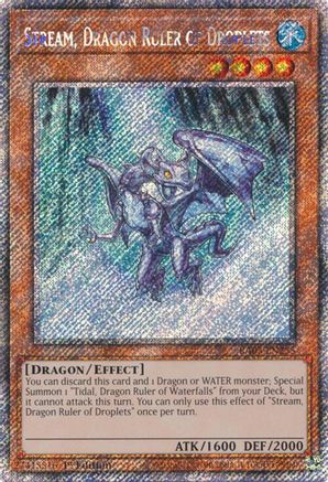 Image of Stream, Dragon Ruler of Droplets (Platinum Secret Rare) [RA03-EN255] Platinum Secret Rare