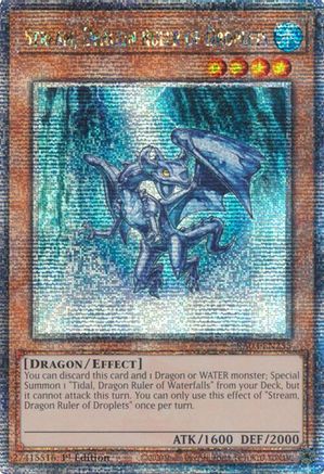Image of Stream, Dragon Ruler of Droplets (Quarter Century Secret Rare) [RA03-EN255] Quarter Century Secret Rare