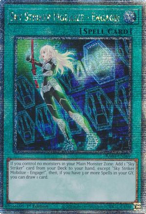 Image of Sky Striker Mobilize - Engage! (Quarter Century Secret Rare) [RA03-EN269] Quarter Century Secret Rare