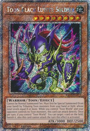 Image of Toon Black Luster Soldier (Platinum Secret Rare) [RA03-EN272] Platinum Secret Rare