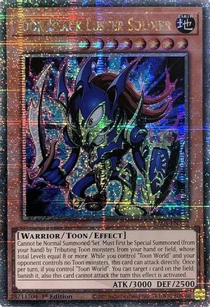 Image of Toon Black Luster Soldier (Quarter Century Secret Rare) [RA03-EN272] Quarter Century Secret Rare