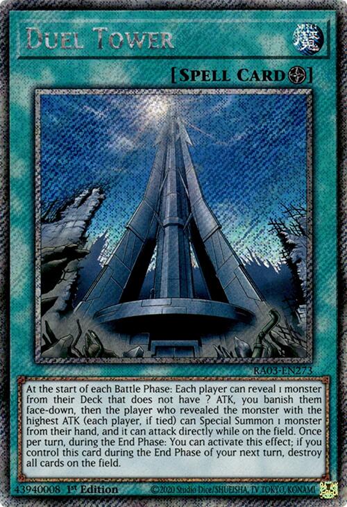Image of Duel Tower (Platinum Secret Rare) [RA03-EN273] Platinum Secret Rare
