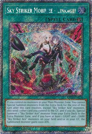 Image of Sky Striker Mobilize - Linkage! (Platinum Secret Rare) [RA03-EN274] Platinum Secret Rare