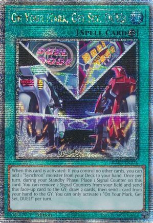 Image of On Your Mark, Get Set, DUEL! (Quarter Century Secret Rare) [RA03-EN276] Quarter Century Secret Rare