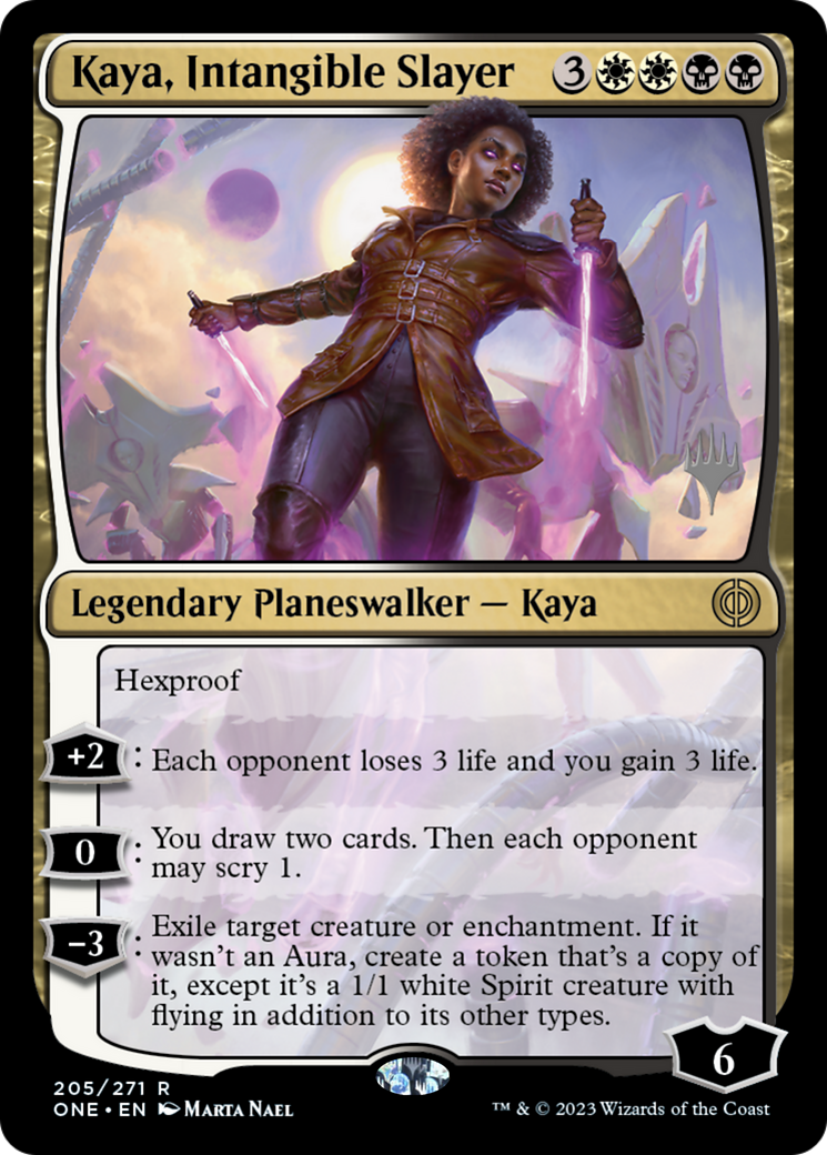 Image of Kaya, Intangible Slayer (Promo Pack) [Phyrexia: All Will Be One Promos]