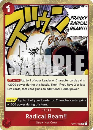 Image of Radical Beam!! (Jolly Roger Foil) [Premium Booster -The Best-]