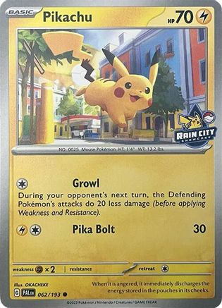 Image of Pikachu (Rain City Showcase) 062  Miscellaneous Cards & Products - Promo