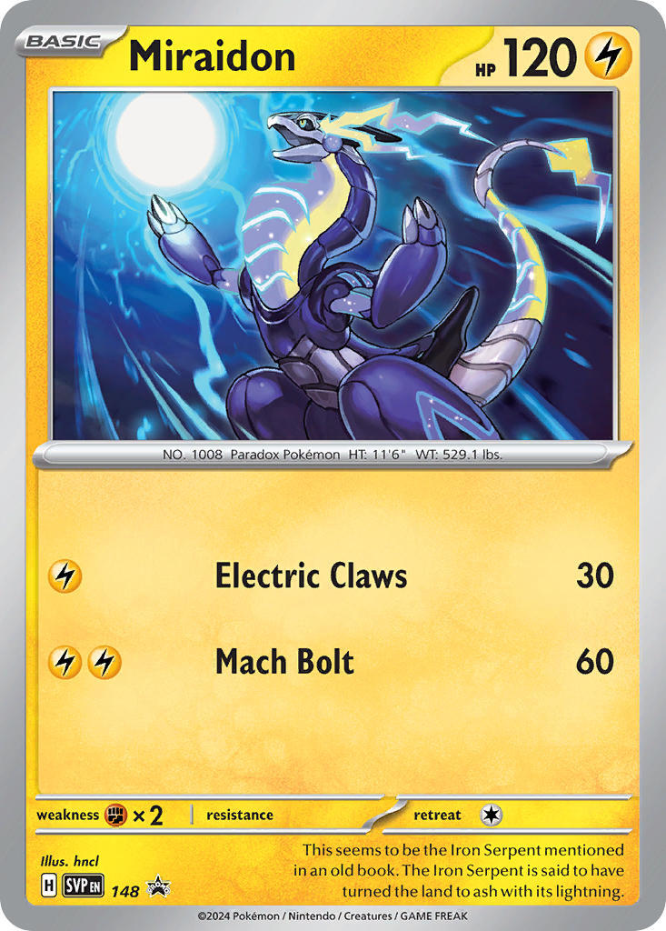 Image of Miraidon (148) [Scarlet & Violet: Black Star Promos]