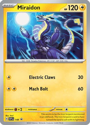 Image of Miraidon 148  - Holofoil SV Scarlet & Violet Promo Cards - Promo