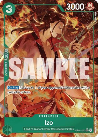 Image of Izo (OP01-033) (Alternate Art) [Premium Booster -The Best-]