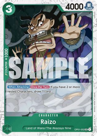 Image of Raizo (Jolly Roger Foil) [Premium Booster -The Best-]