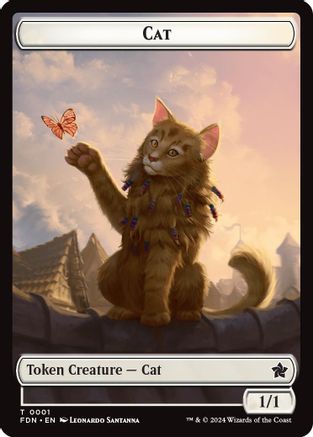 Image of Cat (0001) // Cat (0002) Doubled-Sided Token [Foundations Tokens]