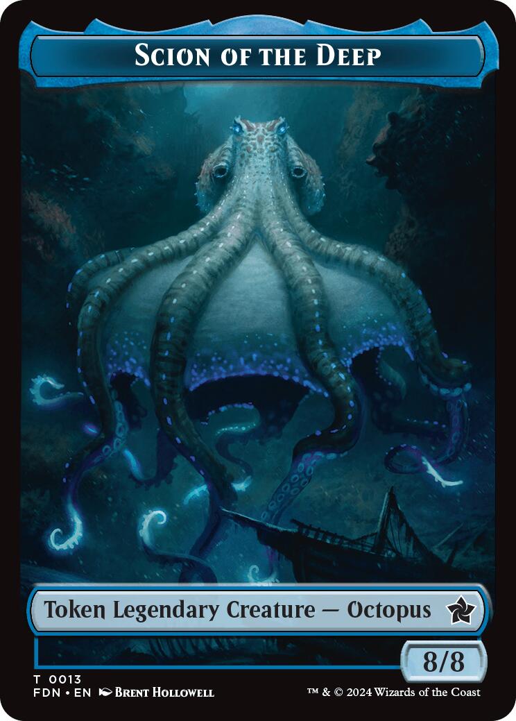 Image of Scion of the Deep // Koma's Coil Doubled-Sided Token [Foundations Tokens]
