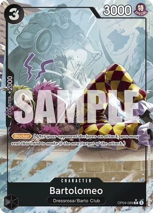 Image of Bartolomeo (OP04-089) (Full Art) [Premium Booster -The Best-]