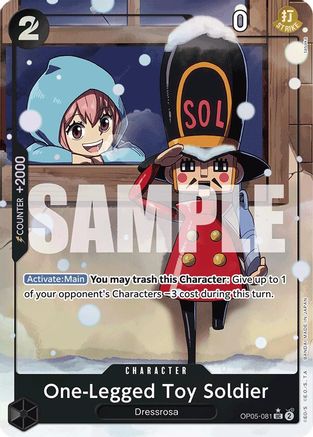 Image of One-Legged Toy Soldier (Alternate Art) [Premium Booster -The Best-]