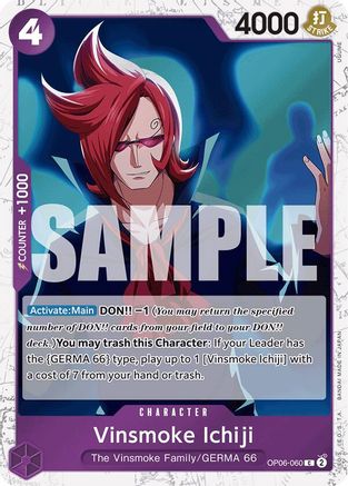 Image of Vinsmoke Ichiji (OP06-060) (Jolly Roger Foil) [Premium Booster -The Best-]