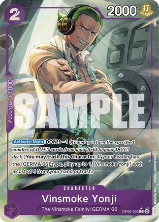 Image of Vinsmoke Yonji (OP06-066) (Full Art) [Premium Booster -The Best-]